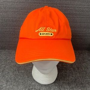 Faded Glory All Star Baseball Hat Unisex Adjustable Orange Yellow Strapback